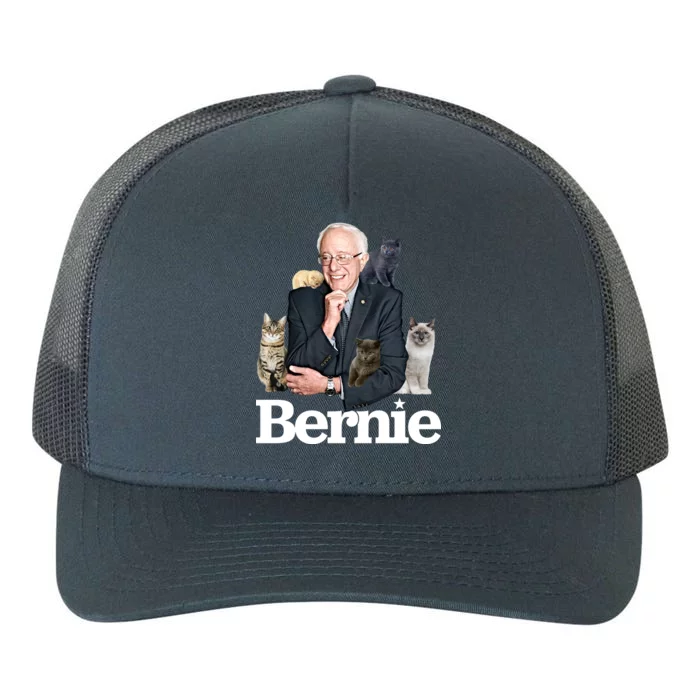 Funny Bernie Sanders Cats Yupoong Adult 5-Panel Trucker Hat