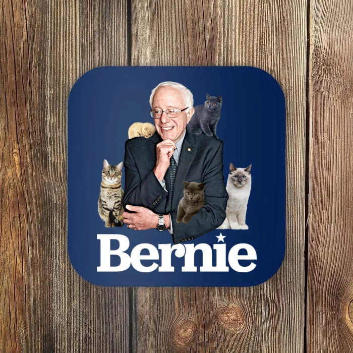 Funny Bernie Sanders Cats Coaster