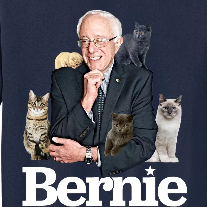 Funny Bernie Sanders Cats Tall Sweatshirt