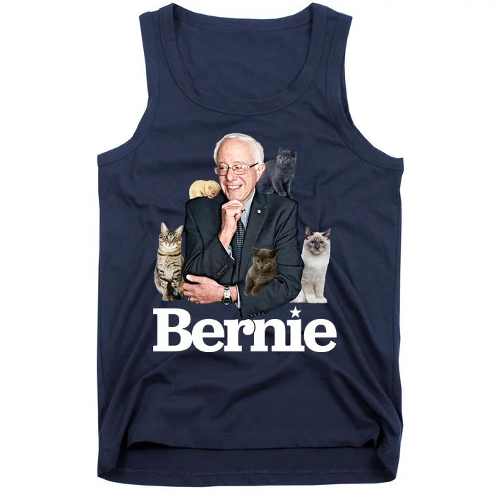 Funny Bernie Sanders Cats Tank Top