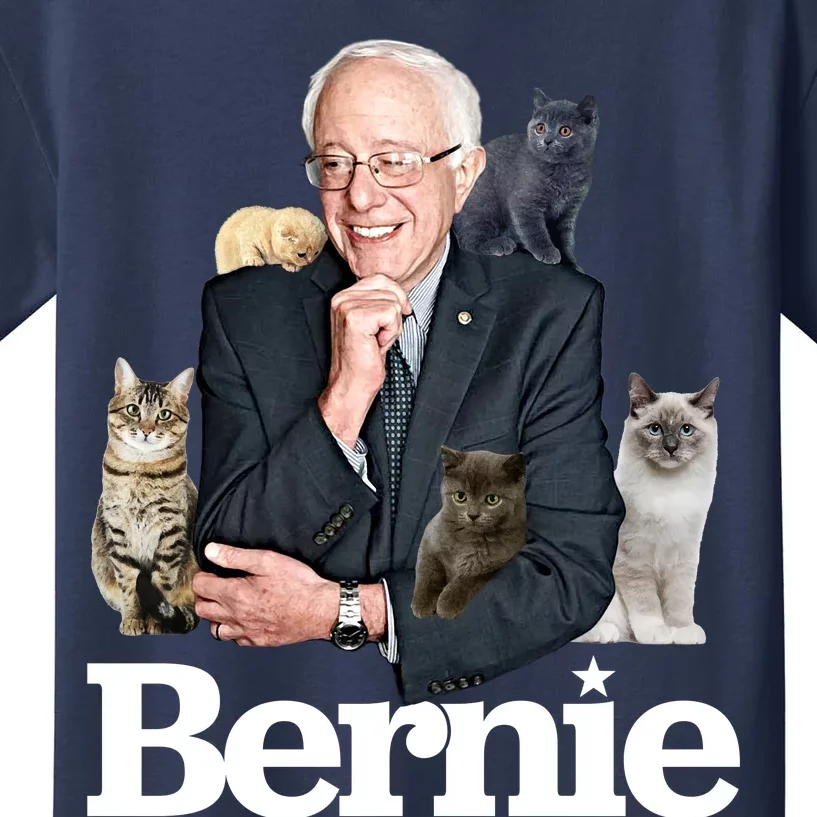 Funny Bernie Sanders Cats Kids T-Shirt