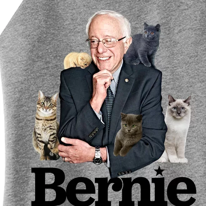 Funny Bernie Sanders Cats Women’s Perfect Tri Rocker Tank