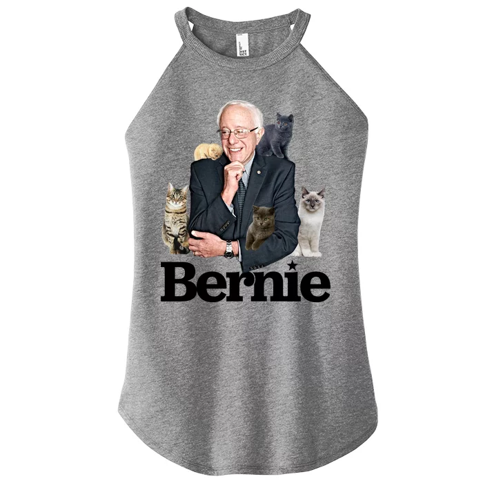 Funny Bernie Sanders Cats Women’s Perfect Tri Rocker Tank