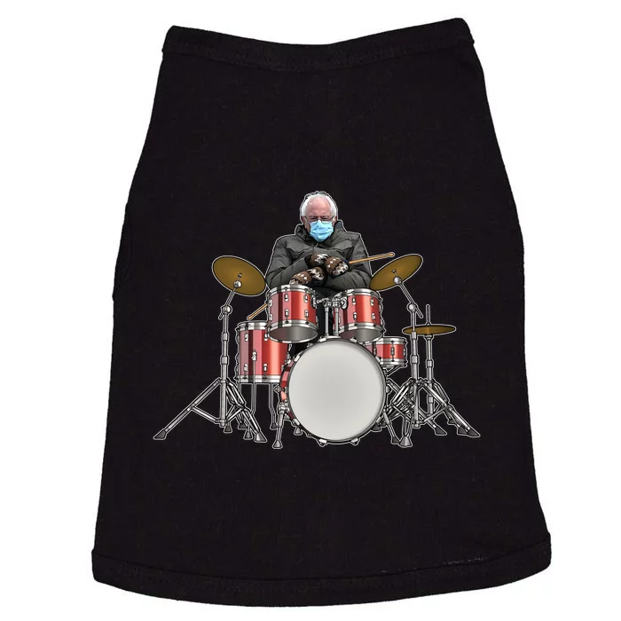 Funny Bernie Sanders Mittens Meme Drummer Doggie Tank