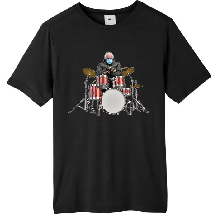 Funny Bernie Sanders Mittens Meme Drummer ChromaSoft Performance T-Shirt