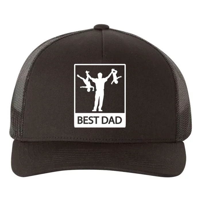 Funny Best Dad Yupoong Adult 5-Panel Trucker Hat