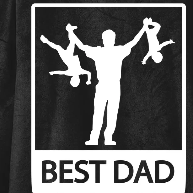 Funny Best Dad Hooded Wearable Blanket