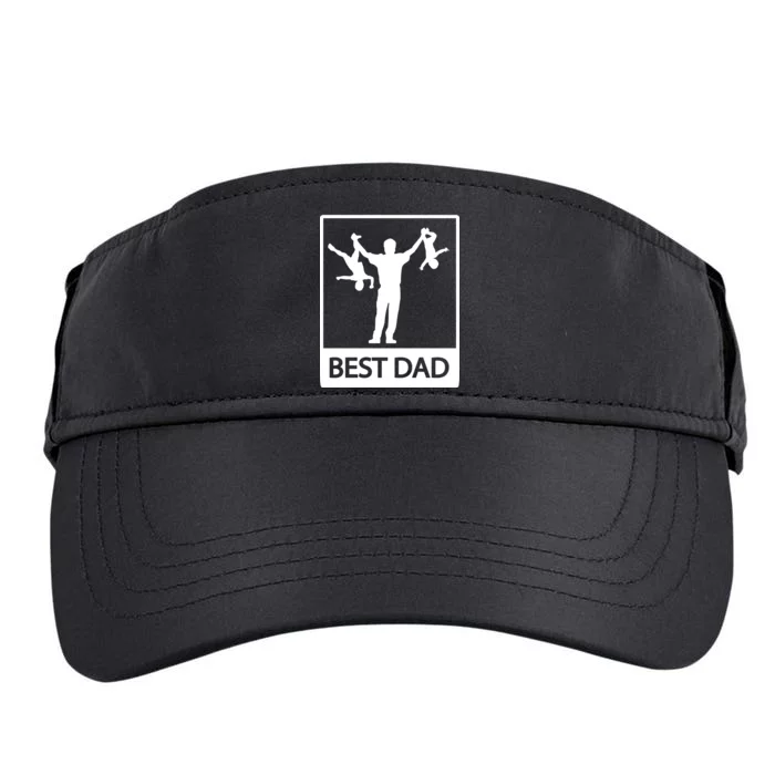 Funny Best Dad Adult Drive Performance Visor