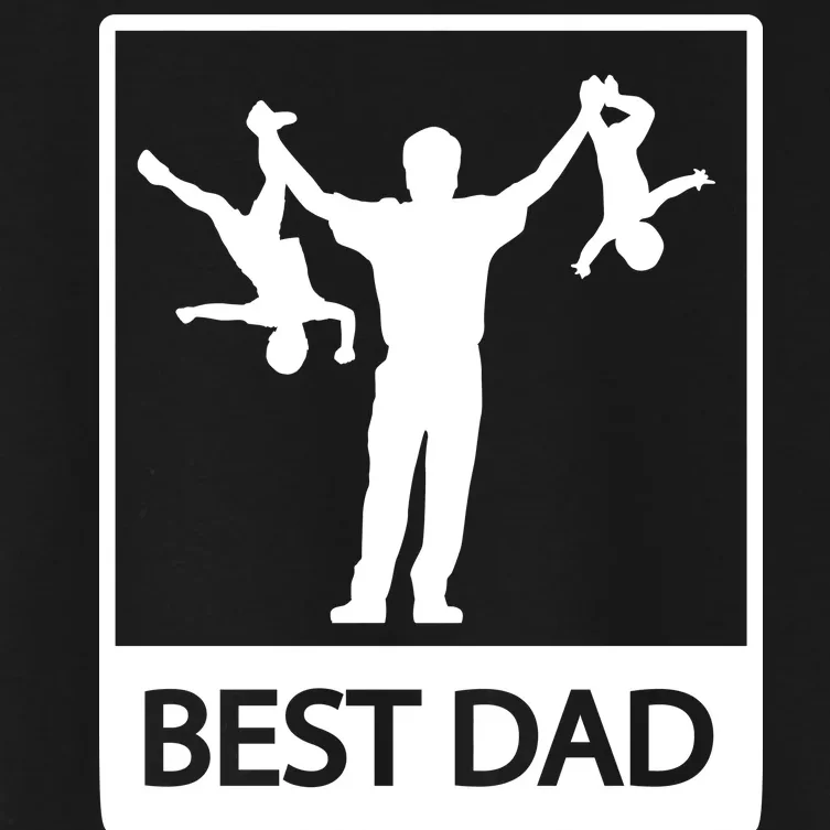 Funny Best Dad Women's Crop Top Tee