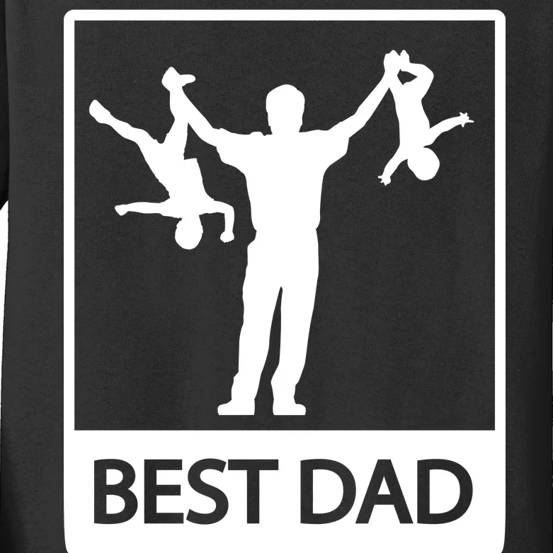 Funny Best Dad Kids Long Sleeve Shirt