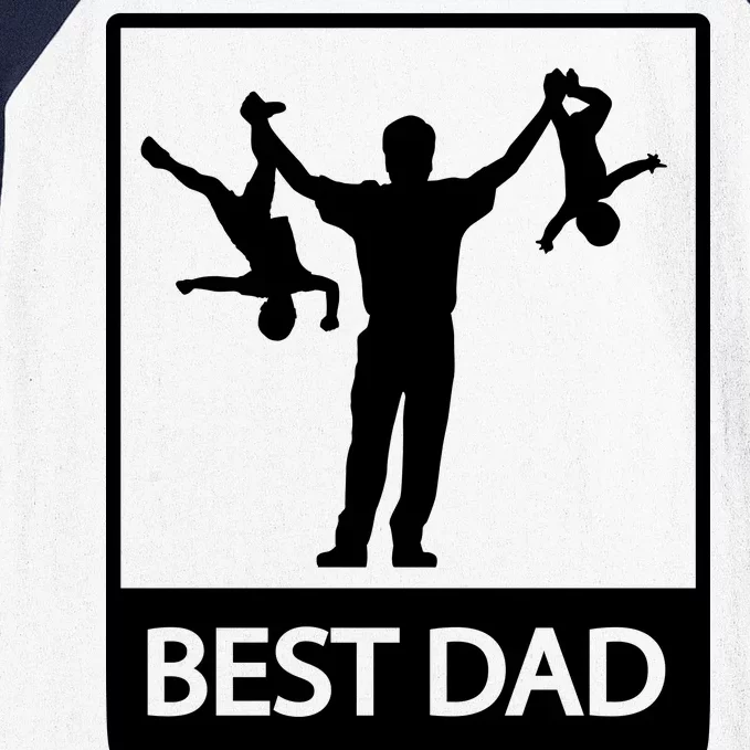 Funny Best Dad Baseball Sleeve Shirt