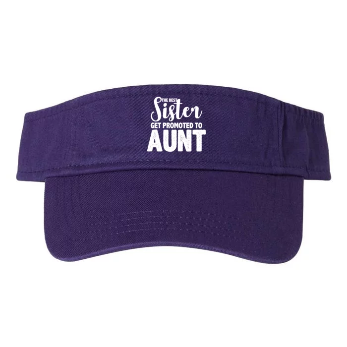 Funny Best Sister Get Promoted To Aunt Valucap Bio-Washed Visor