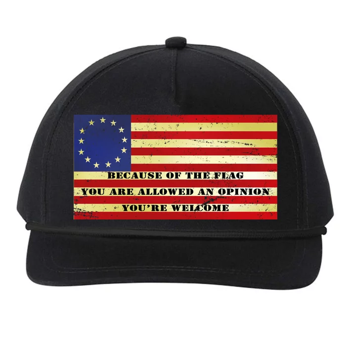 Funny Betsy Ross Original 13 Colony Flag Snapback Five-Panel Rope Hat