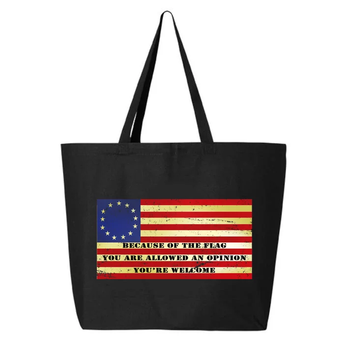 Funny Betsy Ross Original 13 Colony Flag 25L Jumbo Tote