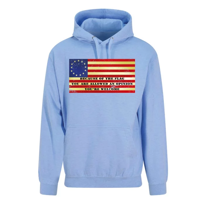 Funny Betsy Ross Original 13 Colony Flag Unisex Surf Hoodie