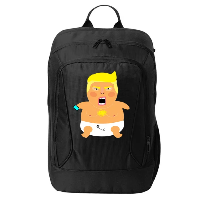 Funny Big Baby Trump City Backpack