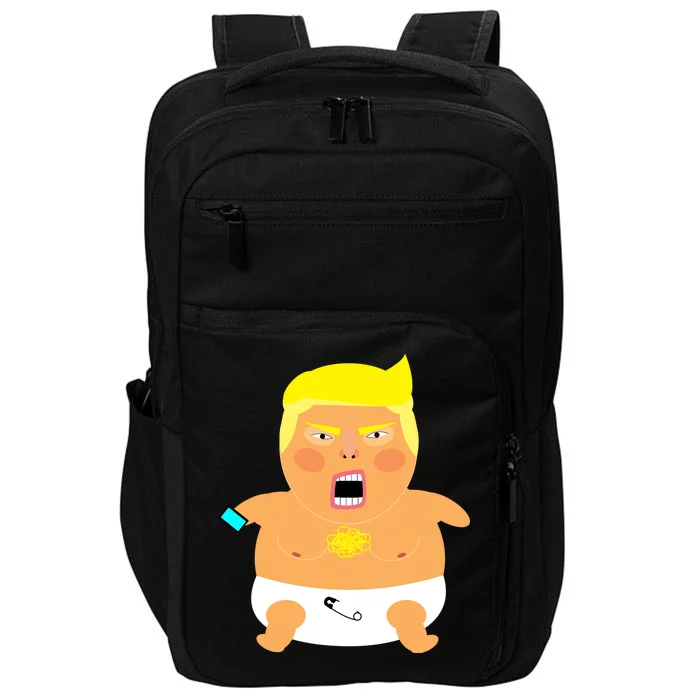 Funny Big Baby Trump Impact Tech Backpack