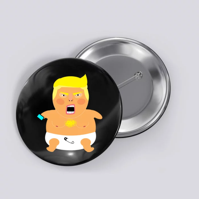 Funny Big Baby Trump Button