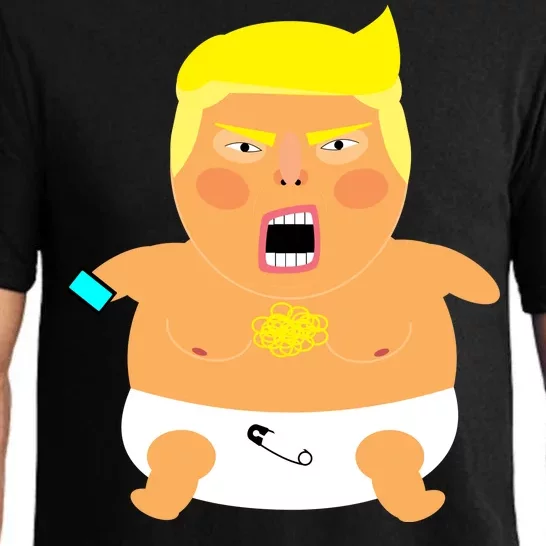 Funny Big Baby Trump Pajama Set