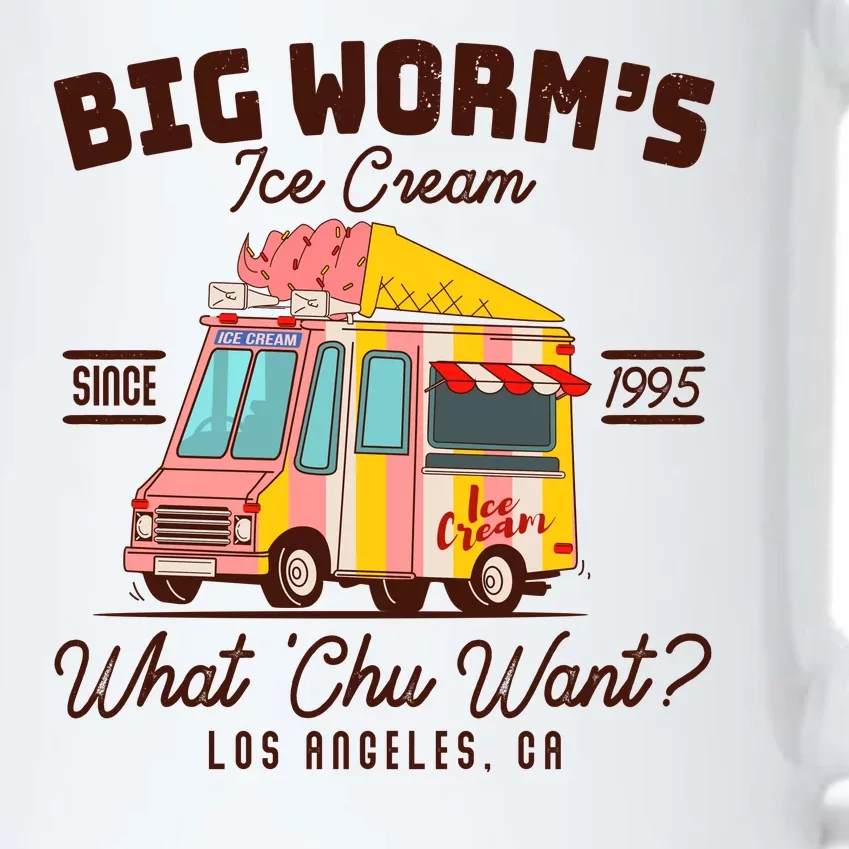 Funny Big Worm's Ice Cream What 'Chu Want Since 1995 Black Color Changing Mug