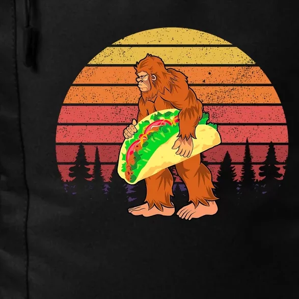 Funny Bigfoot Holding A Taco Daily Commute Backpack