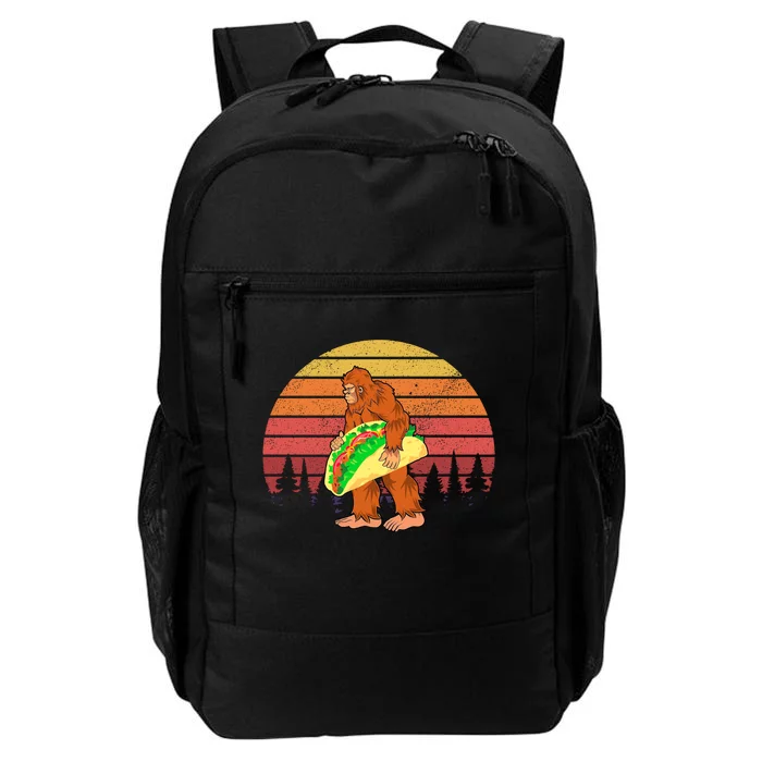 Funny Bigfoot Holding A Taco Daily Commute Backpack