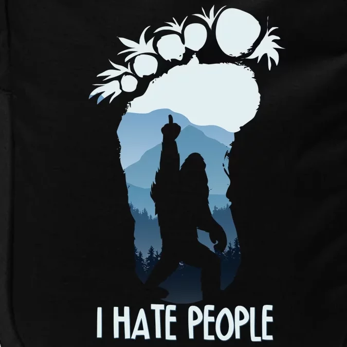 Funny Bigfoot I Hate People Impact Tech Backpack