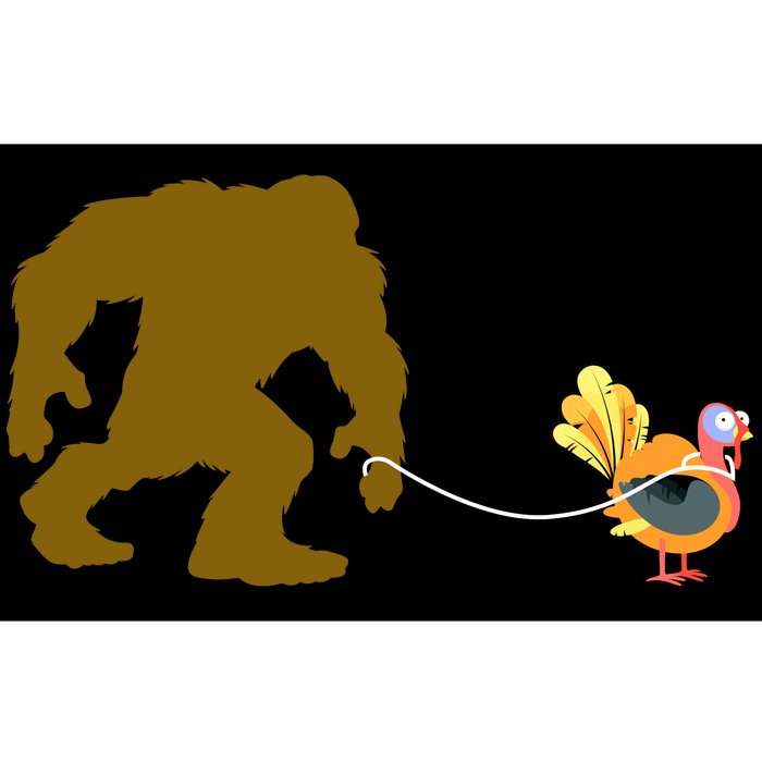 Funny Bigfoot Thanksgiving Turkey Bumper Sticker