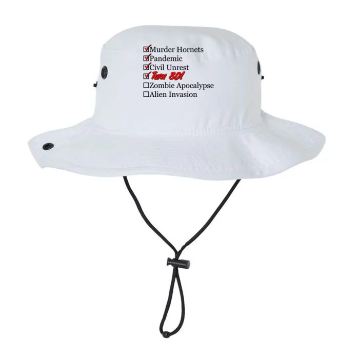 Funny Birthday In Quarantine Checklist 80th Birthday Legacy Cool Fit Booney Bucket Hat