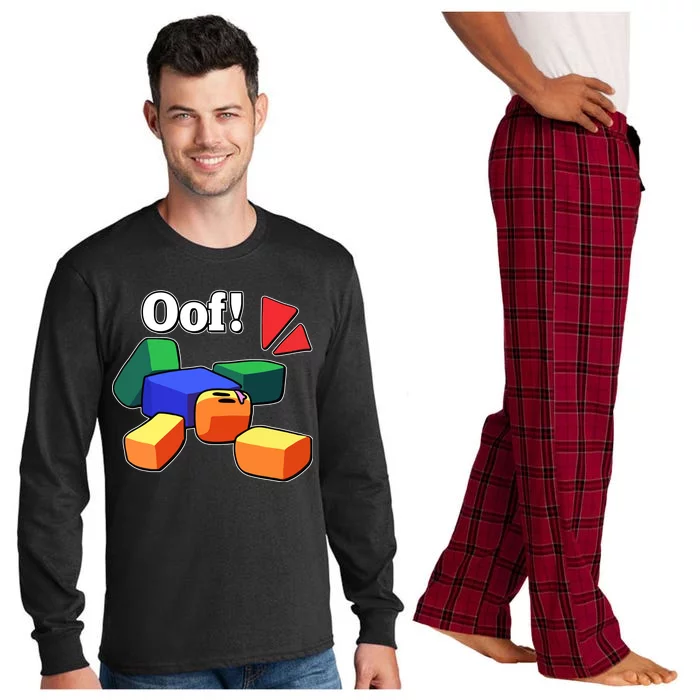 Funny Blox Noob Gamer Funny Long Sleeve Pajama Set