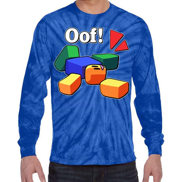 Funny Blox Noob Gamer Funny Tie-Dye Long Sleeve Shirt