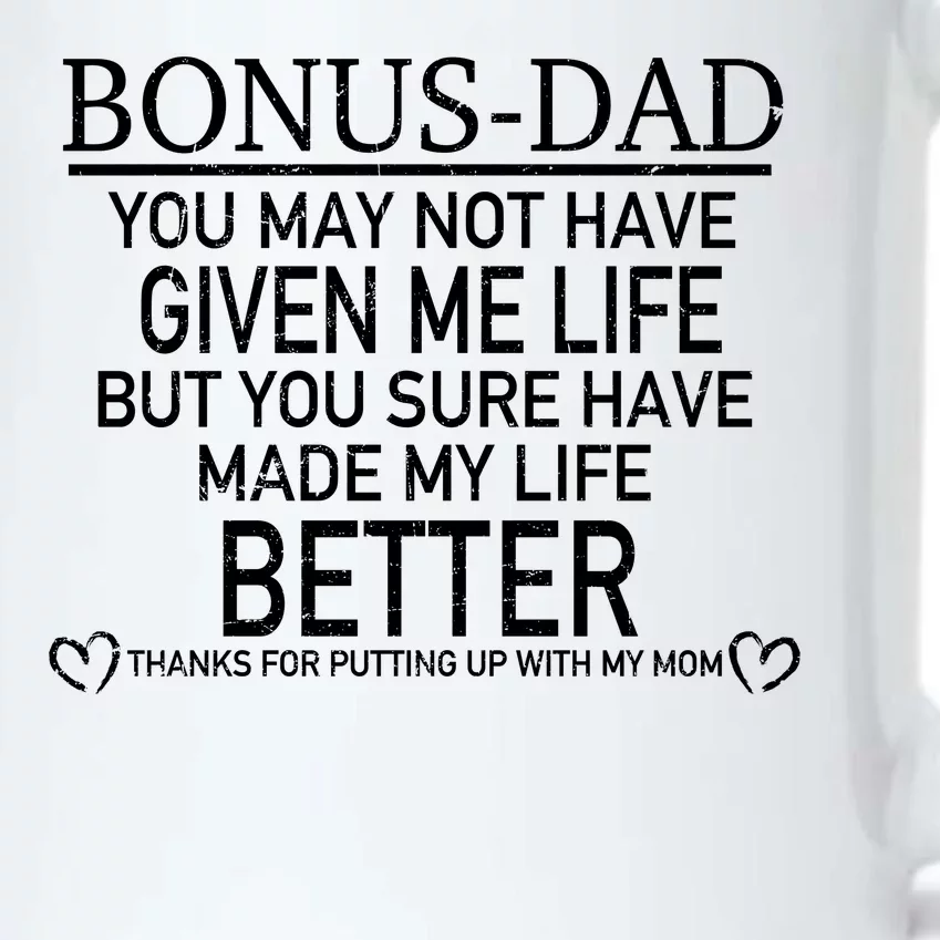 Funny Bonus-Dad Black Color Changing Mug