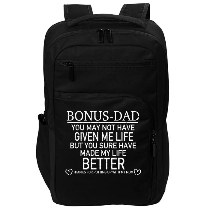 Funny Bonus-Dad Impact Tech Backpack