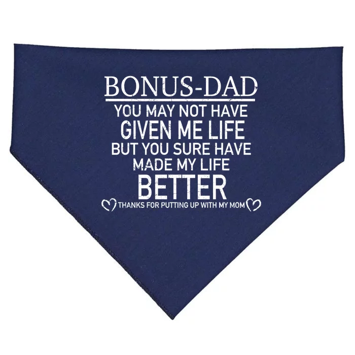 Funny Bonus-Dad USA-Made Doggie Bandana