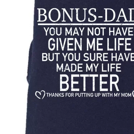 Funny Bonus-Dad Doggie 3-End Fleece Hoodie