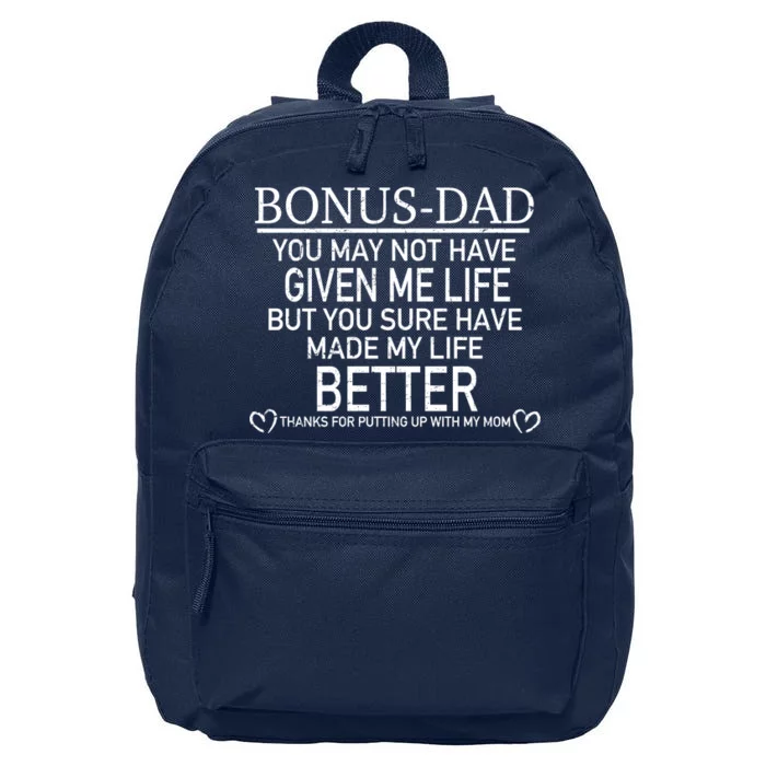 Funny Bonus-Dad 16 in Basic Backpack