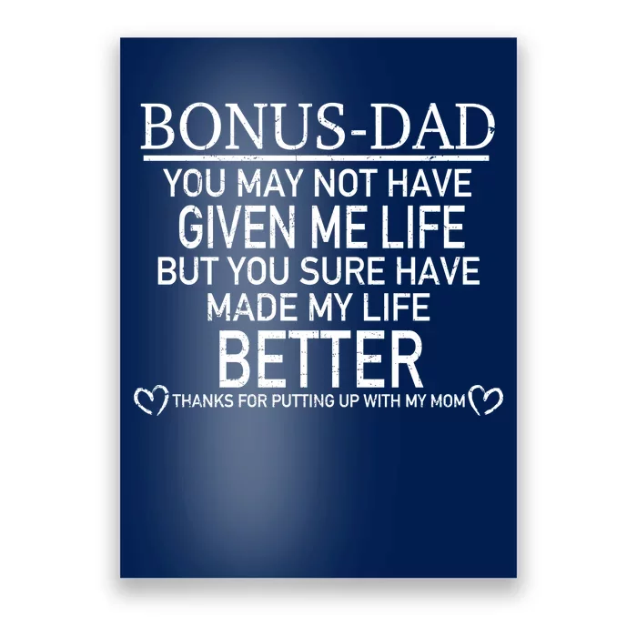 Funny Bonus-Dad Poster