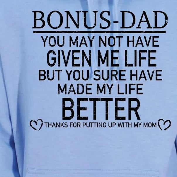 Funny Bonus-Dad Unisex Surf Hoodie