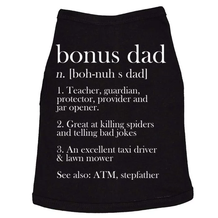 Funny Bonus Dad Definition Doggie Tank