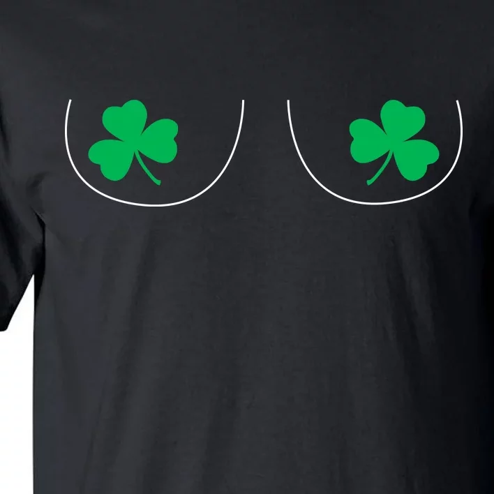 Funny Boob Novelty Shamrocks Tall T-Shirt