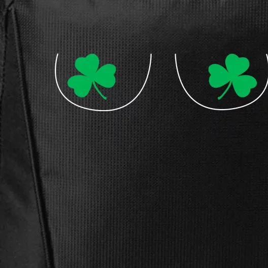 Funny Boob Novelty Shamrocks City Backpack