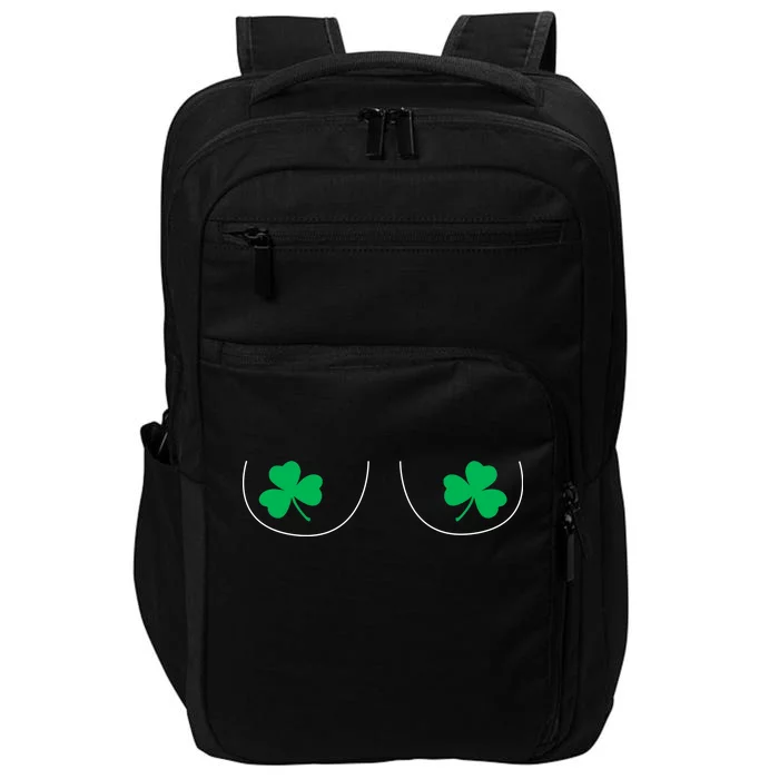 Funny Boob Novelty Shamrocks Impact Tech Backpack