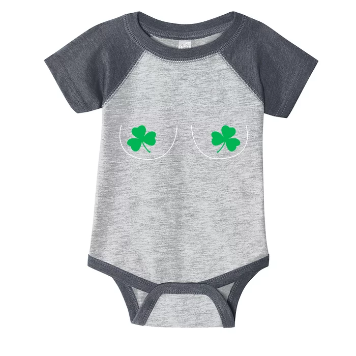 Funny Boob Novelty Shamrocks Infant Baby Jersey Bodysuit