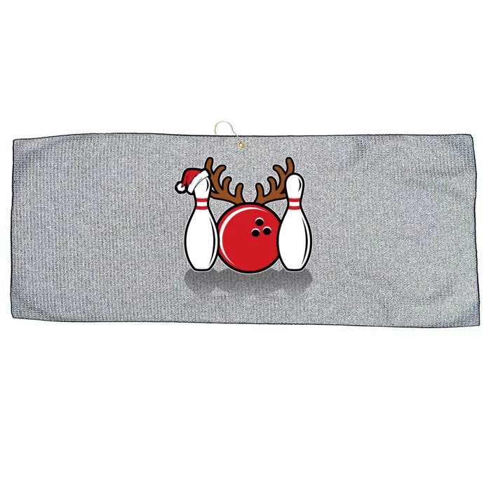 Funny Bowling Christmas Large Microfiber Waffle Golf Towel