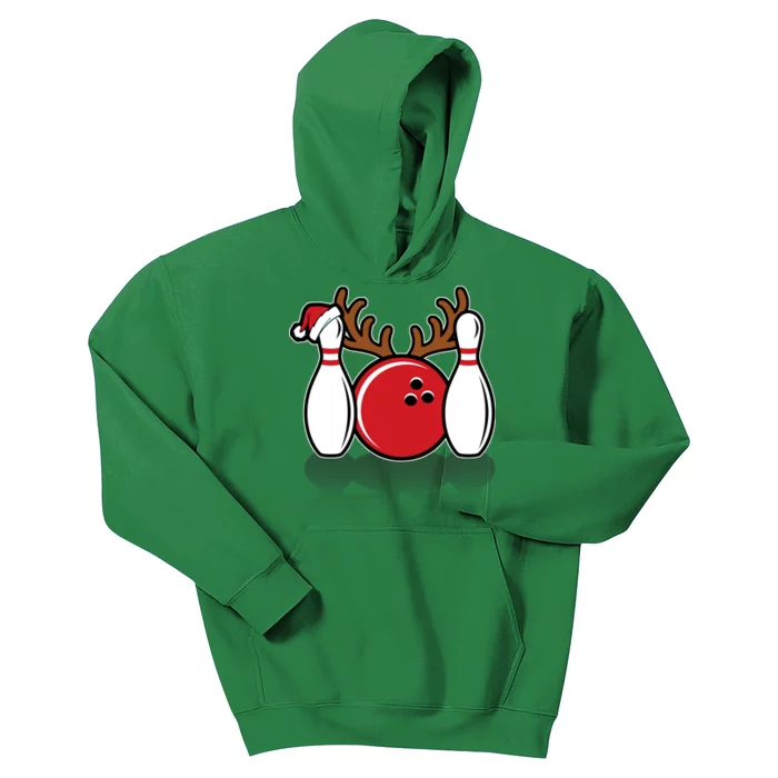 Funny Bowling Christmas Kids Hoodie