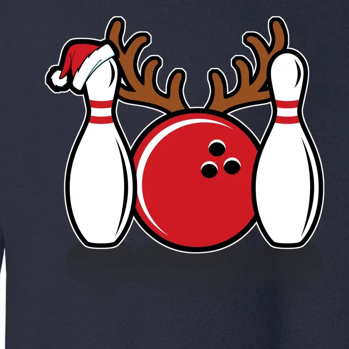 Funny Bowling Christmas Toddler Sweatshirt