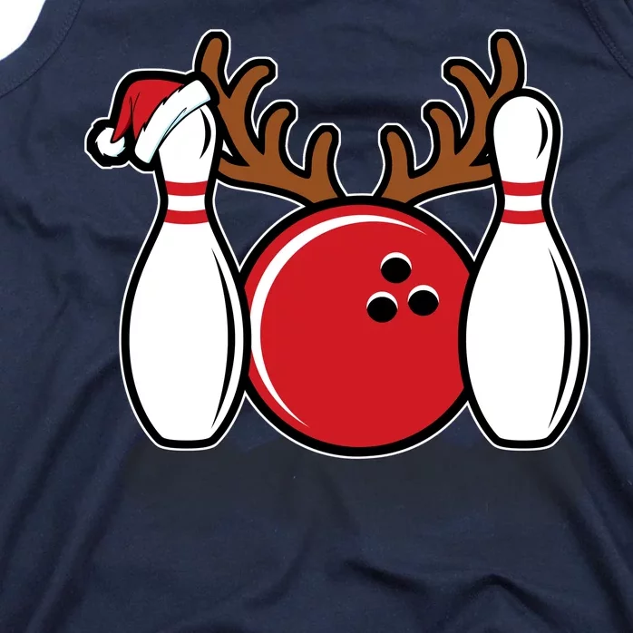 Funny Bowling Christmas Tank Top