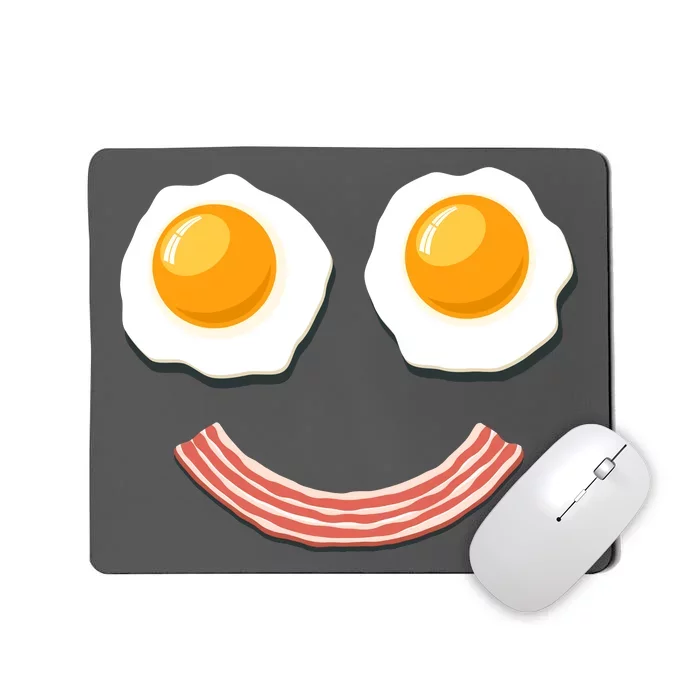 Funny Breakfast Bacon and Eggs Mousepad