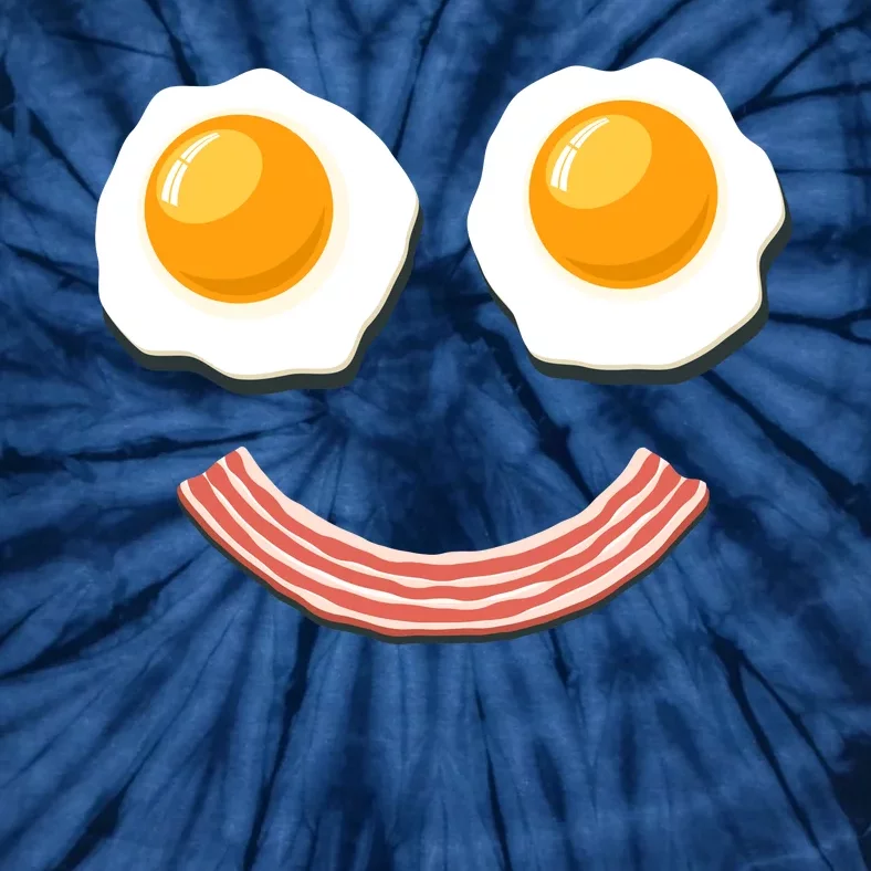 Funny Breakfast Bacon and Eggs Tie-Dye T-Shirt