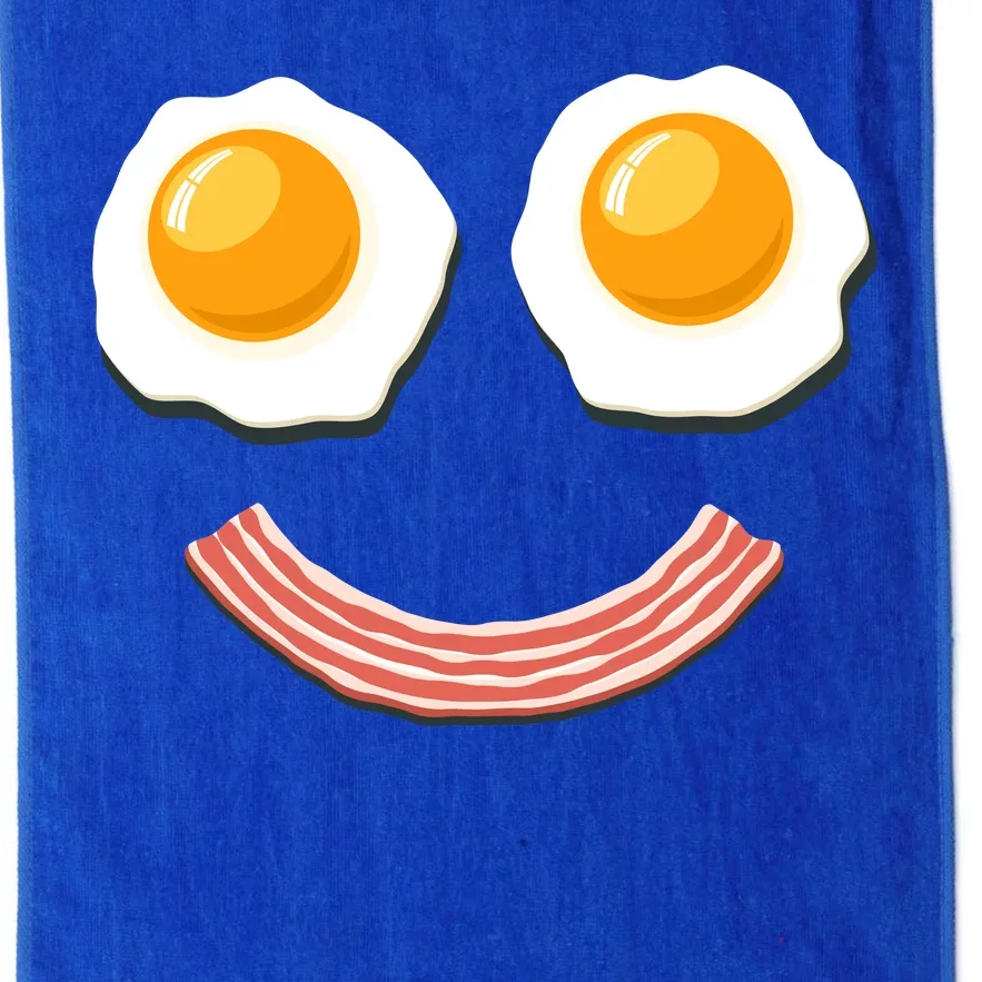 Funny Breakfast Bacon and Eggs Platinum Collection Golf Towel